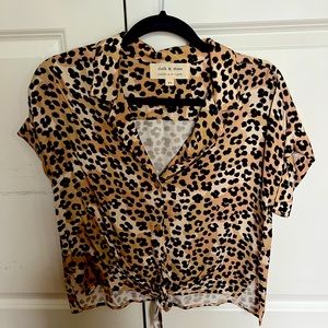Cloth and Stone animal print top